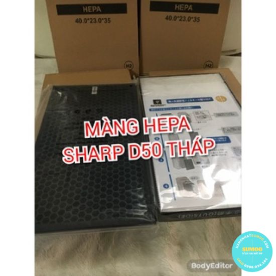 MÀNG LỌC HEPA SHARP KC D50 , KC E50, KC H50, KC G50