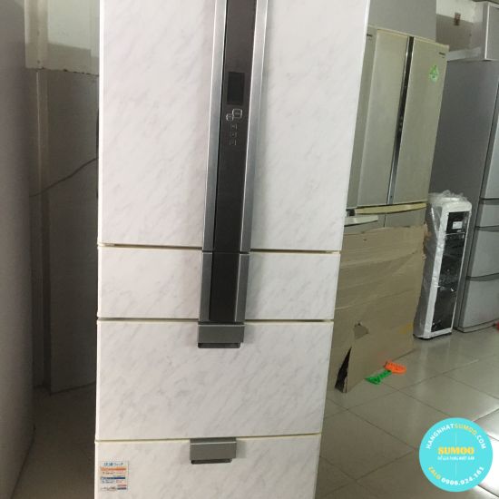 TỦ 6 CÁNH SHARP - 463L-2008. MẶT VÂN ĐÁ ĐẸP KENG