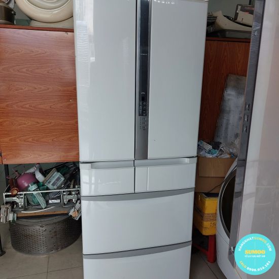 TỦ HITACHI HÚT CHÂN KHÔNG. R-SF48BM ĐẸP 95%
