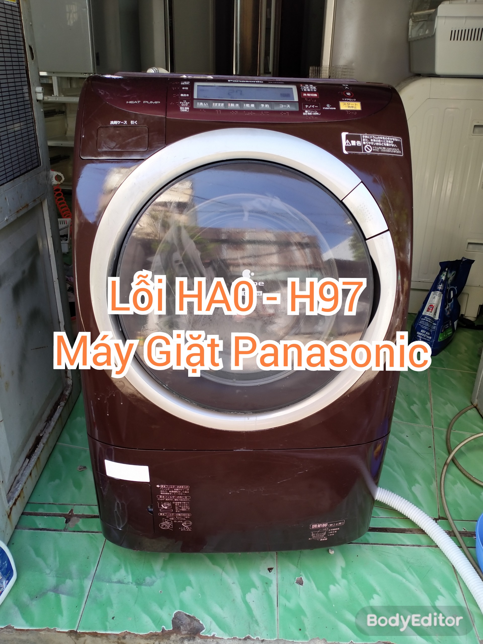 LỖI KINH ĐIỂN HA0 - H97 MÁY GIẶT PANASONIC