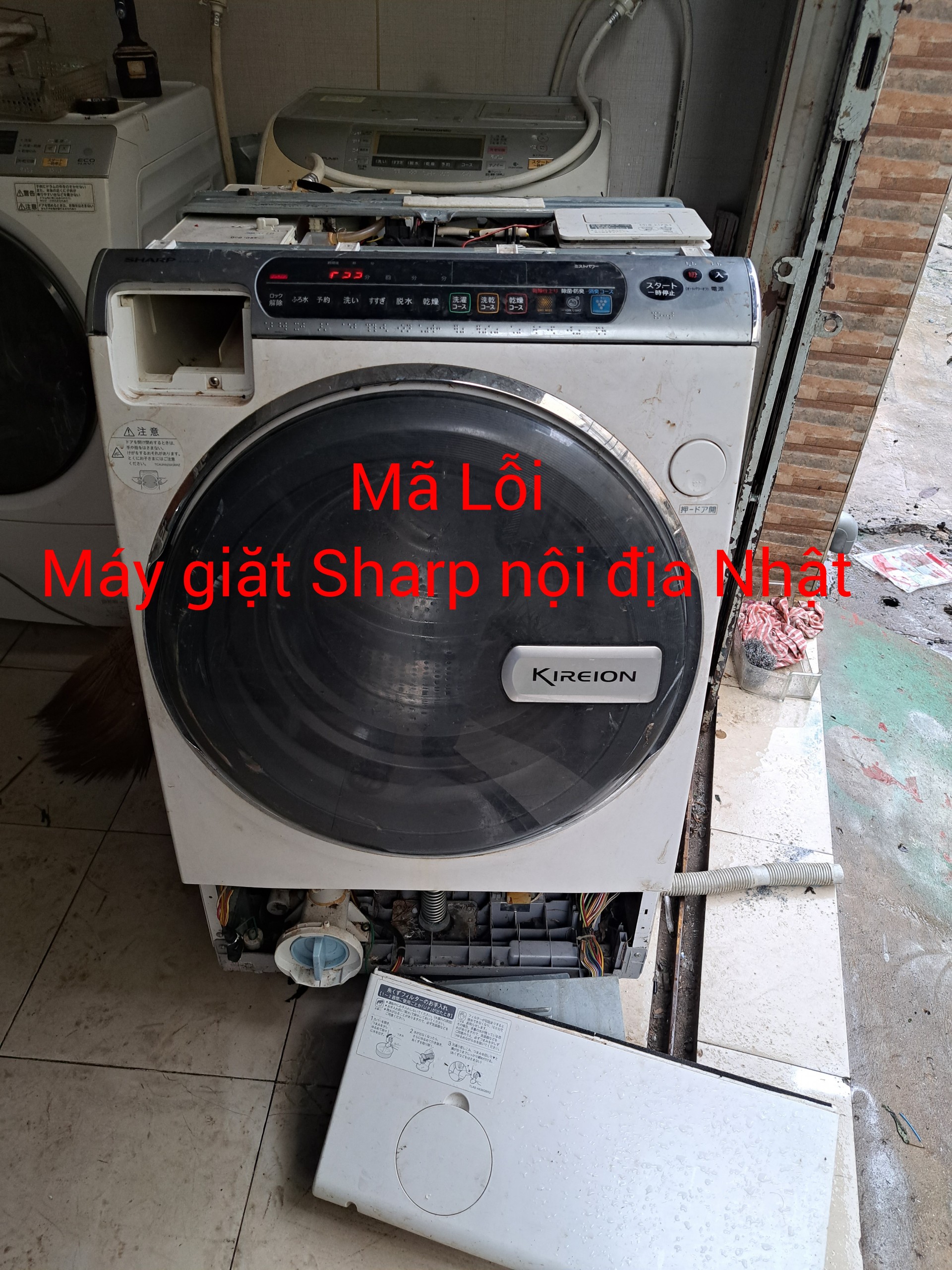 MÃ LỖI MÁY GIẶT SHARP NỘI ĐỊA - ĐIỆN 100V