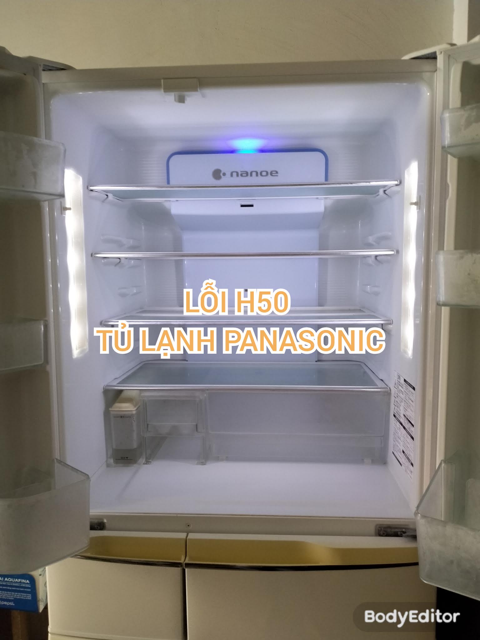 LỖI H50 TỦ LẠNH 6 CÁNH PANASONIC NHẬT BÃI